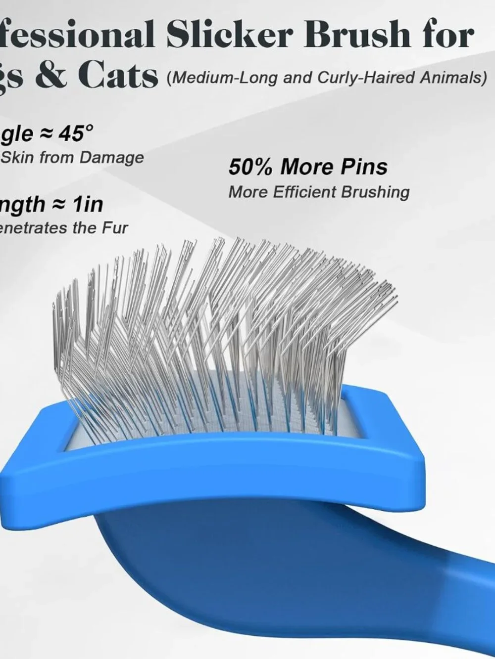 2PCS Slicker Brush for Dogs & Pet Comb,Professional Dog Grooming Brush